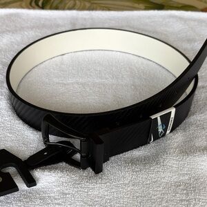NWT NIKE Reversible Men's Leather Black / White Belt